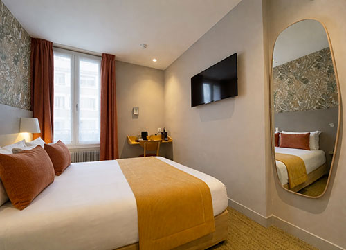 Chambre Premium, cosy, grand lit, Boulogne-Billancourt